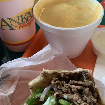 Ankar's Hoagies 58 - Steak in a sack and potato cheddar soup - New American Near Me - Chattanooga, Tennessee