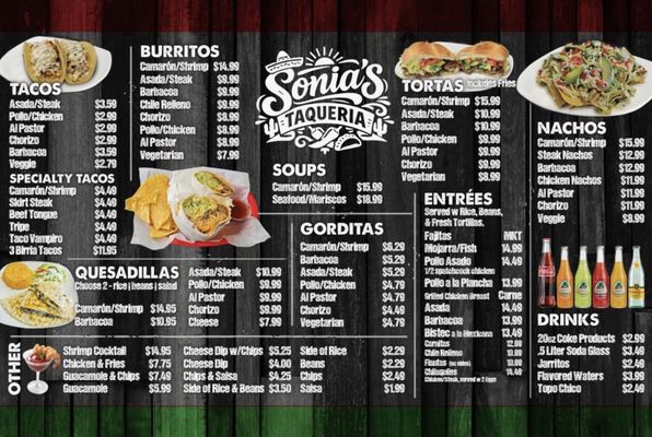 Menu photo 3 Sonia’s Taqueria Buford, GA