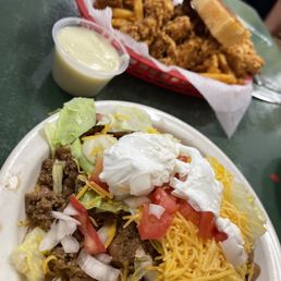 Indian tacos and jalapeño chicken