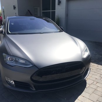 Fast Lane Window Tinting - Tesla Model S - Matte gray wrap finished with all black chrome delete Beautiful result!! - Car Window Tinting Near Me - Scottsdale, Arizona Fast Lane Window Tinting - Tesla Model S - Matte gray wrap finished with all black chrome delete Beautiful result!! - Car Window Tinting Near Me - Scottsdale, Arizona