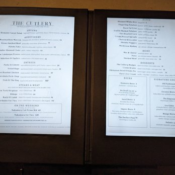 The Cutlery - Menu - Steakhouses Near Me - Honolulu, Hawaii