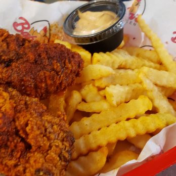 Baba's Hot Chicken - Medium spiced Tenders with Fries $10 - Chicken Shop Near Me - Riverside, California