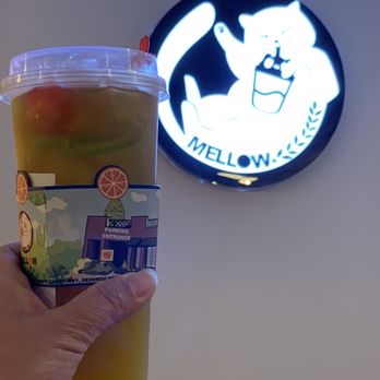 Mellow Tea Studio - Mellow Melon (oolong tea, honeydew, cantaloupe, watermelon); IG: @katzlundell - Bubble Tea Near Me - Redondo Beach, California Mellow Tea Studio - Mellow Melon (oolong tea, honeydew, cantaloupe, watermelon); IG: @katzlundell - Bubble Tea Near Me - Redondo Beach, California