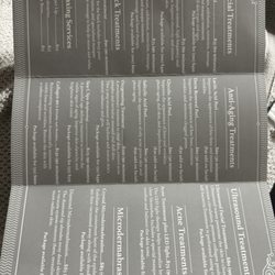Cindy’s SkinCare - Menu 2024