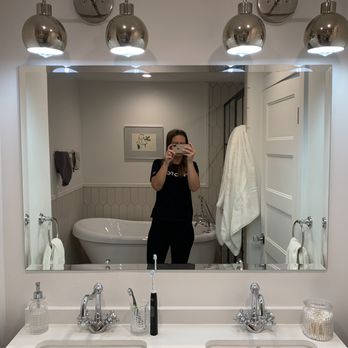 AAA Glass & Mirror - Custom master bath mirror purchased and installed. - Windows Installation Near Me - Culver City, California AAA Glass & Mirror - Custom master bath mirror purchased and installed. - Windows Installation Near Me - Culver City, California