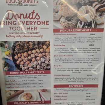 Duck Donuts - Menu - Donuts Near Me - Libertyville, Illinois
