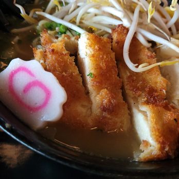 Tokai Sushi - Katsu curry ramen with naruto (fish cake), fried chicken, and sprouts. Not seen, noodles, egg, another naruto. - Sushi Bars Near Me - West Jordan, Utah Tokai Sushi - Katsu curry ramen with naruto (fish cake), fried chicken, and sprouts. Not seen, noodles, egg, another naruto. - Sushi Bars Near Me - West Jordan, Utah