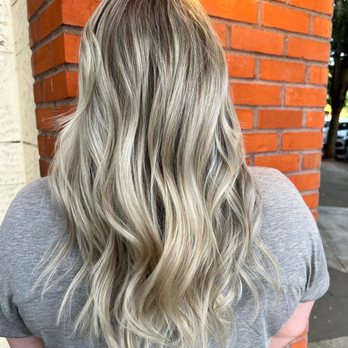 Pure Salon Spa - Icy blonde Full Highlight using AVEDA Hair Color - Hair Salons Near Me - Portland, Oregon Pure Salon Spa - Icy blonde Full Highlight using AVEDA Hair Color - Hair Salons Near Me - Portland, Oregon