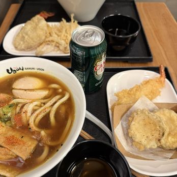 Sanuki Udon - 4. Curry Udon, 7. Beef Udon, and misc. tempuras! - Noodles Near Me - New York, New York Sanuki Udon - 4. Curry Udon, 7. Beef Udon, and misc. tempuras! - Noodles Near Me - New York, New York
