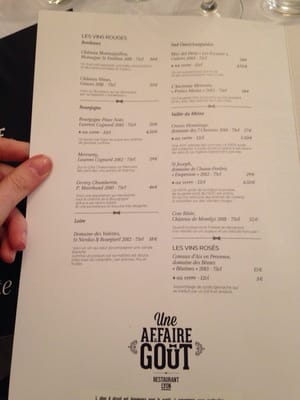 Menu photo 2 Une Affaire de Gout Lyon, 69 Menu photo 2 Une Affaire de Gout Lyon, 69
