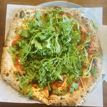 Pizza Bocca Lupo - Margherita Pizza w/ added Arugula - Pizza Near Me - San Jose, California Pizza Bocca Lupo - Margherita Pizza w/ added Arugula - Pizza Near Me - San Jose, California