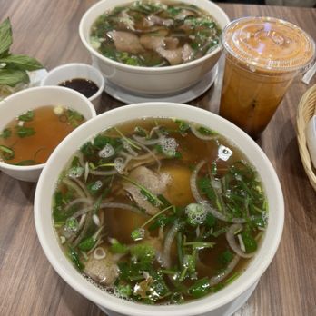 Pho 45 - brisket pho and Thai iced tea - Noodles Near Me - Pico Rivera, California