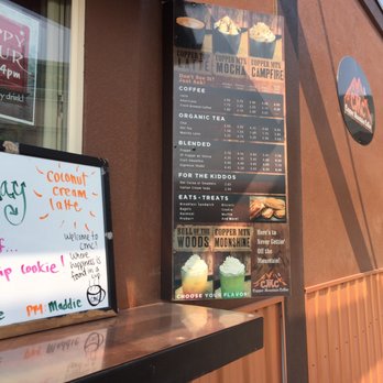 Copper Mountain Coffee - menu and price board - Coffee & Tea Near Me - Missoula, Montana