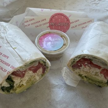 Calif Chicken Cafe - Melrose Wrap, $13.25 - Salad Near Me - Los Angeles, California