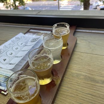 Jekyll Brewing - Beer flight, so many options to pick from. - American Near Me - Woodstock, Georgia Jekyll Brewing - Beer flight, so many options to pick from. - American Near Me - Woodstock, Georgia
