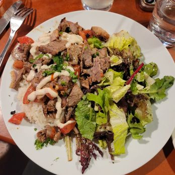 Cafe Paloma - Lamb Over Rice - Mediterranean Near Me - Seattle, Washington