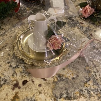 Vendor Fleamarket - White pitcher with silver tray - Flea Markets Near Me - Amarillo, Texas