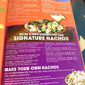 Nacho Hippo - Menu: Specialities, nachos - Mexican Near Me - North Myrtle Beach, South Carolina Nacho Hippo - Menu: Specialities, nachos - Mexican Near Me - North Myrtle Beach, South Carolina