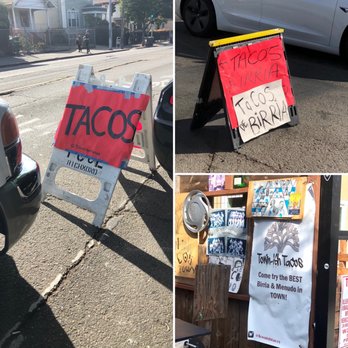 Town-ish Tacos - It's in front of a house, so look for the signage. - Food Stands Near Me - Oakland, California Town-ish Tacos - It's in front of a house, so look for the signage. - Food Stands Near Me - Oakland, California