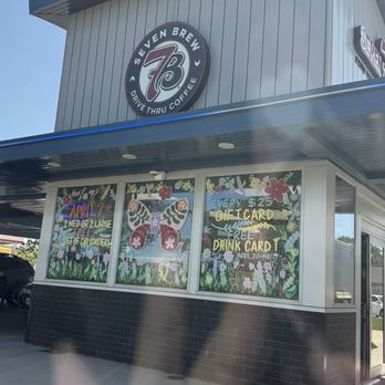 7 Brew Coffee - Window art work! - Coffee & Tea Near Me - Kansas City, Missouri