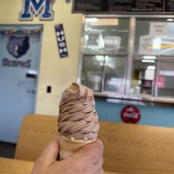 Jerry's Sno Cones - Soft serve in a cone.