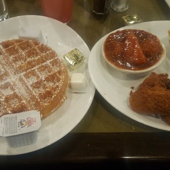 Kelsey's - Chicken and waffles w/ candy yams and baked macaroni and cheese was great. - Soul Food Near Me - Atlantic City, New Jersey Kelsey's - Chicken and waffles w/ candy yams and baked macaroni and cheese was great. - Soul Food Near Me - Atlantic City, New Jersey