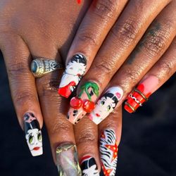 Saint Edge Nails - Betty boop inspired set