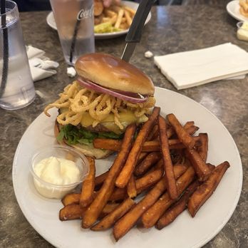 The Frog & Monkey Restaurant & Pub - Lamb Burger - Burgers Near Me - Mount Dora, Florida The Frog & Monkey Restaurant & Pub - Lamb Burger - Burgers Near Me - Mount Dora, Florida