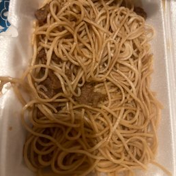 5. Lo Mein no vegatables but  really it was spaghetti and beef