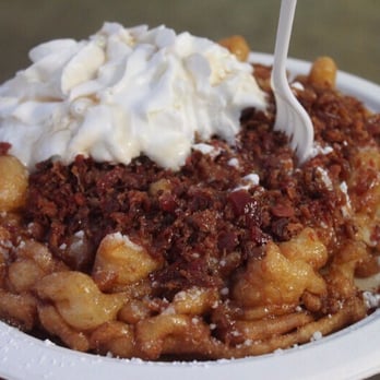 Santa Clara County Fairgrounds - Bacon funnel cake - Festivals Near Me - San Jose, California Santa Clara County Fairgrounds - Bacon funnel cake - Festivals Near Me - San Jose, California