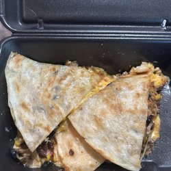 Hog-N-Bones - Southwest quesadilla with pulled pork and amazing cheese.