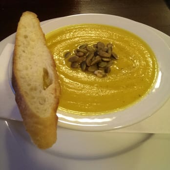 Veganized - Butternut squash soup (soup of the day) - Vegan Near Me - New Brunswick, New Jersey Veganized - Butternut squash soup (soup of the day) - Vegan Near Me - New Brunswick, New Jersey