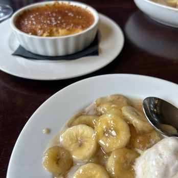 Peppercorn At The Bank - Salted caramel crème brûlée and tableside bananas foster - Caterers Near Me - Cedar Rapids, Iowa Peppercorn At The Bank - Salted caramel crème brûlée and tableside bananas foster - Caterers Near Me - Cedar Rapids, Iowa