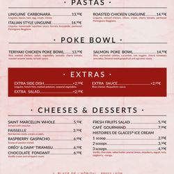 Le République - Menu