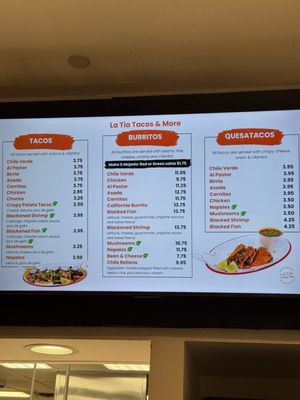Menu photo 5 La Tia Tacos and More Foothill Ranch, CA