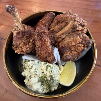 Oken - Ganjang fried chicken with potato salad - Japanese Near Me - Oakland, California