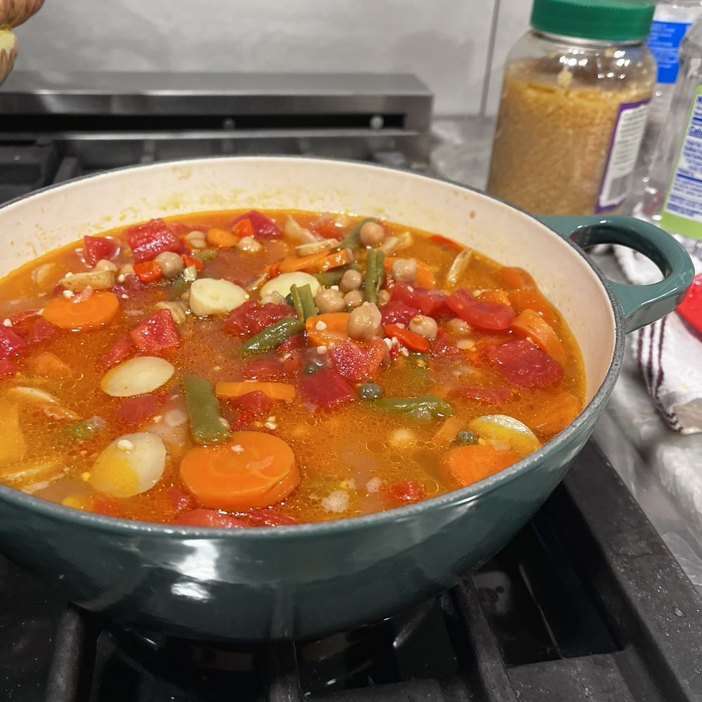 Le Creuset Outlet Store - The soup pot in artichoke color that I made homemade vegetable soup in. - Tableware Near Me - Indianapolis, Indiana Le Creuset Outlet Store - The soup pot in artichoke color that I made homemade vegetable soup in. - Tableware Near Me - Indianapolis, Indiana