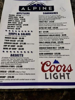 Menu photo 2 Alpine Inn Sioux Falls, SD