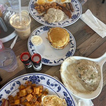 The Wild Blueberry Breakfast & Bakery - Eggs biscuit and gravy bacon hasbrown - Bakeries Near Me - St. Ignace, Michigan The Wild Blueberry Breakfast & Bakery - Eggs biscuit and gravy bacon hasbrown - Bakeries Near Me - St. Ignace, Michigan