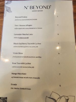 Menu photo 6 N' Beyond Tea Alhambra, CA