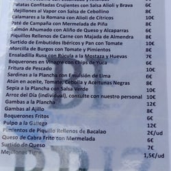 Be Rriz - Detalle de la carta