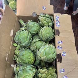 Sprouts Farmers Market - Fresh case of the most fresh healthy artichokes from sprouts.   Thanks Nick!!!