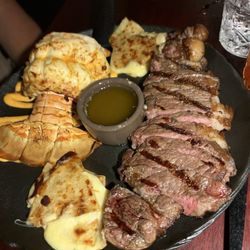 Steak and lobster tail
