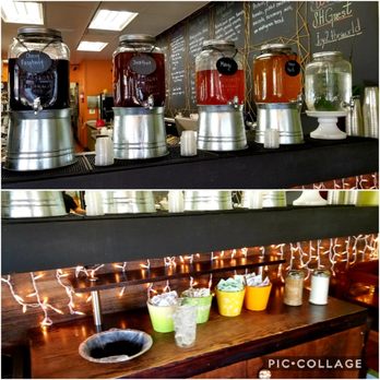 Healthy Eats - Bottomless Unsweetened Iced Teas. My favorites were the Cherry Raspberry & Jackfruit. Assorted Sweeteners are available & liquid agave too. - Sandwiches Near Me - Monrovia, California Healthy Eats - Bottomless Unsweetened Iced Teas. My favorites were the Cherry Raspberry & Jackfruit. Assorted Sweeteners are available & liquid agave too. - Sandwiches Near Me - Monrovia, California
