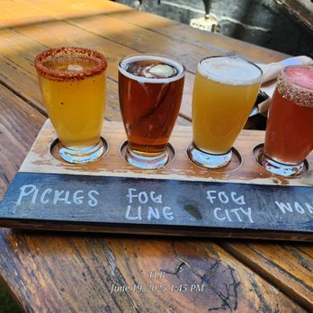 San Francisco Brewing - Beer flight - Breweries Near Me - San Francisco, California