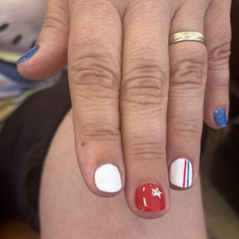 Hollywood Nail Spa - 4th of July party design - Waxing Near Me - Gaithersburg, Maryland
