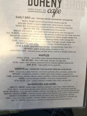 Menu photo 8 Doho Cafe Dana Point, CA