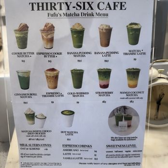 Thirty-Six Cafe - menu - Cafes Near Me - Saint Paul, Minnesota