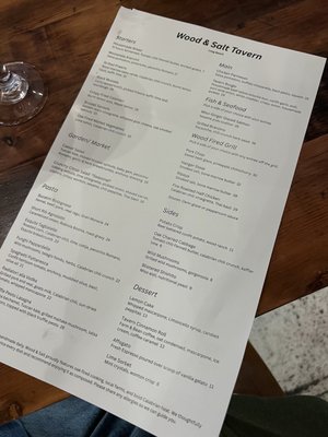 Menu photo 2 Wood & Salt Tavern Long Beach, CA Menu photo 2 Wood & Salt Tavern Long Beach, CA
