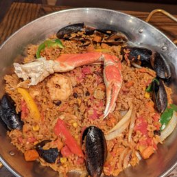 Fake paella. Looks good but taste like Mexican Rice Fake paella. Looks good but taste like Mexican Rice
